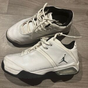 Jordan Women's White and Black Sneakers